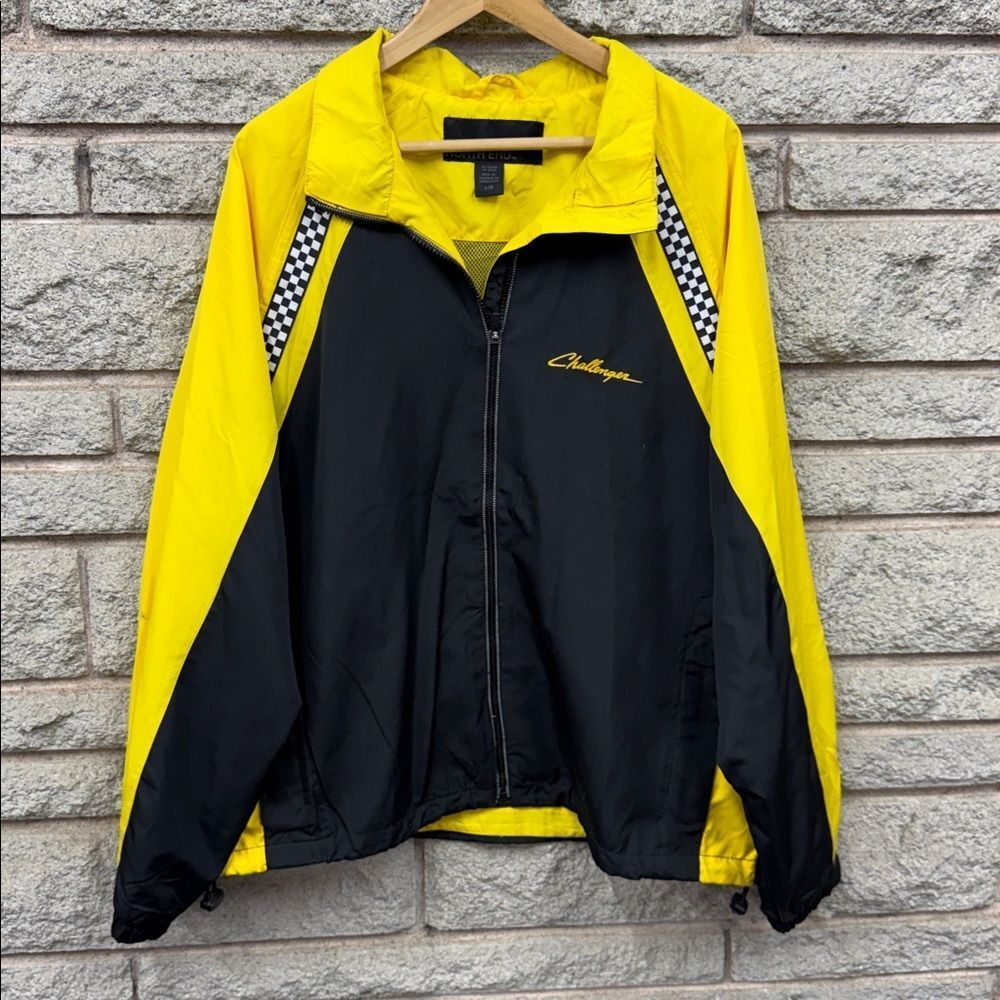 Hewitt Challenger Tractor Men's Vibrant Yellow and Black Windbreaker